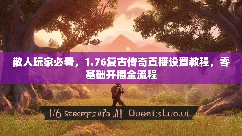 散人玩家必看，1.76复古传奇直播设置教程，零基础开播全流程