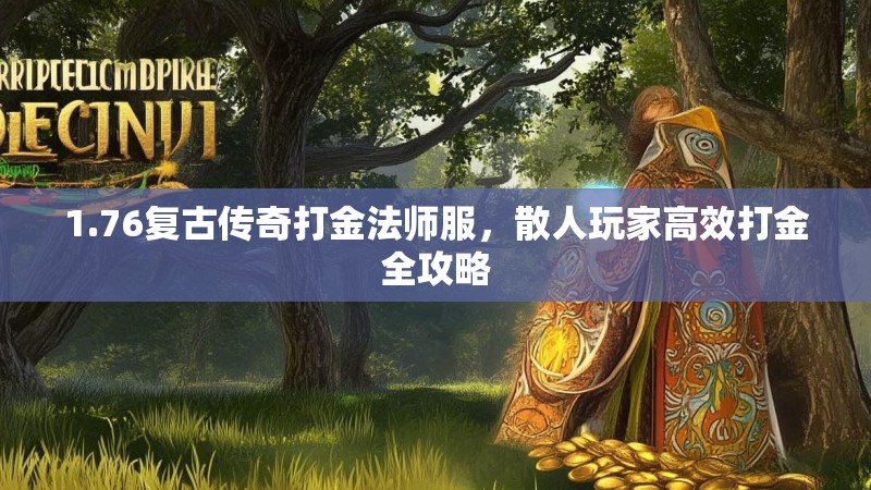 1.76复古传奇打金法师服，散人玩家高效打金全攻略