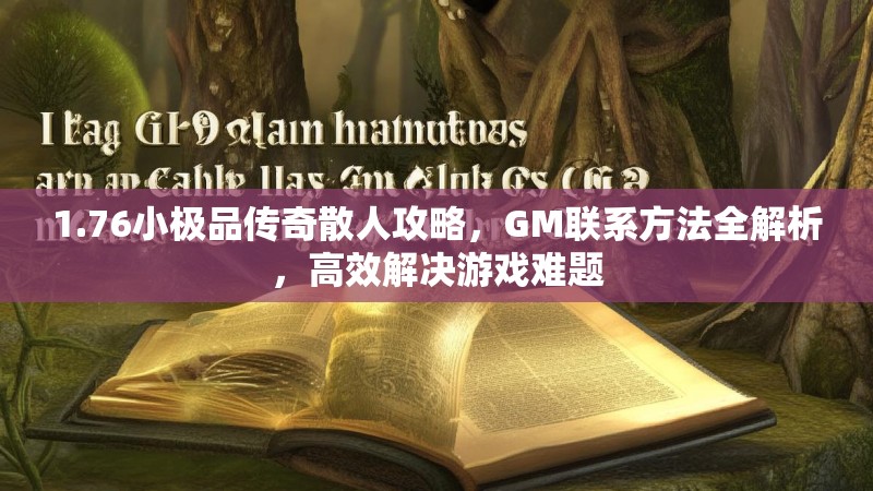 1.76小极品传奇散人攻略，GM联系方法全解析，高效解决游戏难题