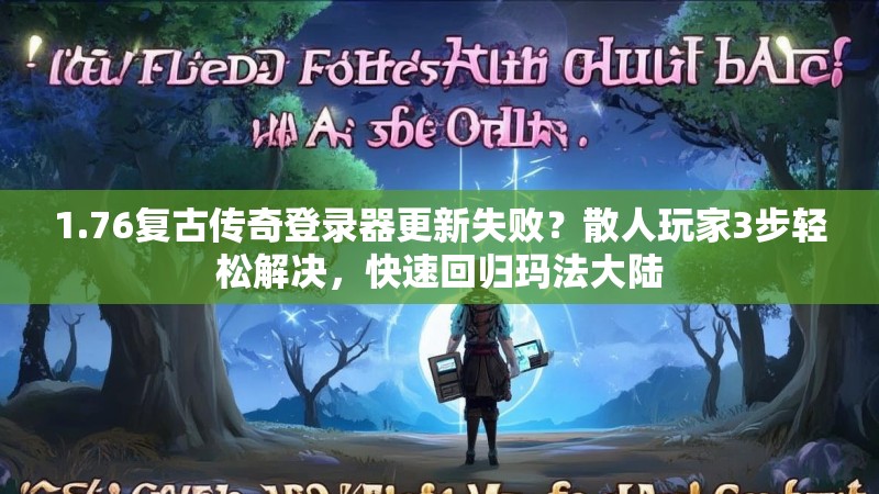 1.76复古传奇登录器更新失败？散人玩家3步轻松解决，快速回归玛法大陆