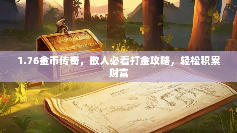 1.76金币传奇，散人必看打金攻略，轻松积累财富