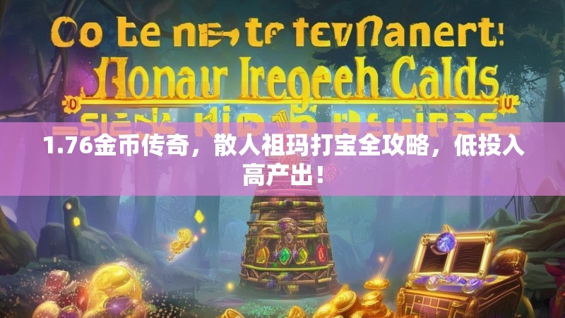 1.76金币传奇,散人祖玛打宝全攻略,低投入高产出!