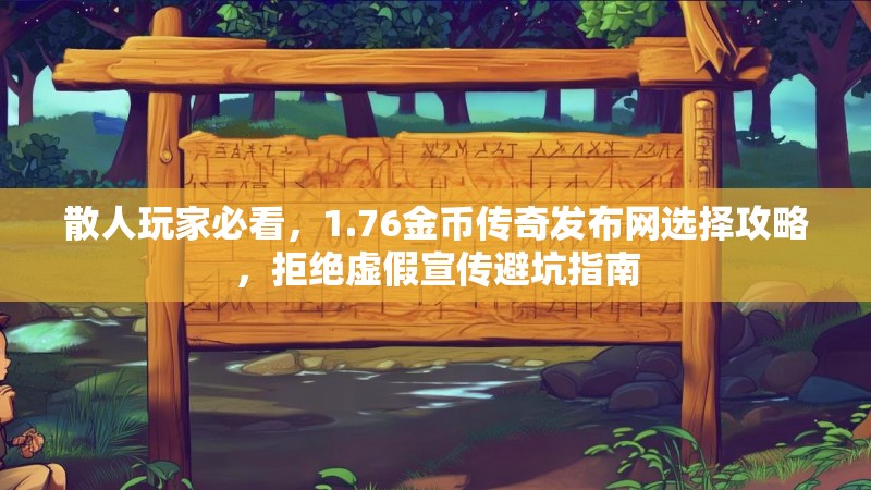 散人玩家必看，1.76金币传奇发布网选择攻略，拒绝虚假宣传避坑指南