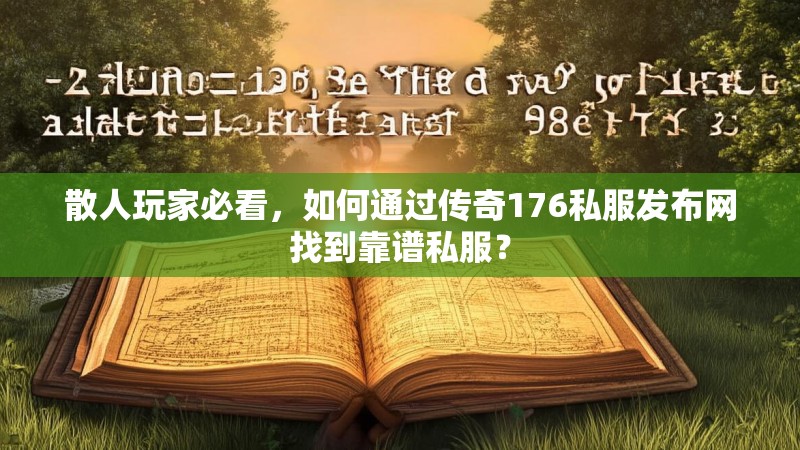 散人玩家必看，如何通过传奇176私服发布网找到靠谱私服？