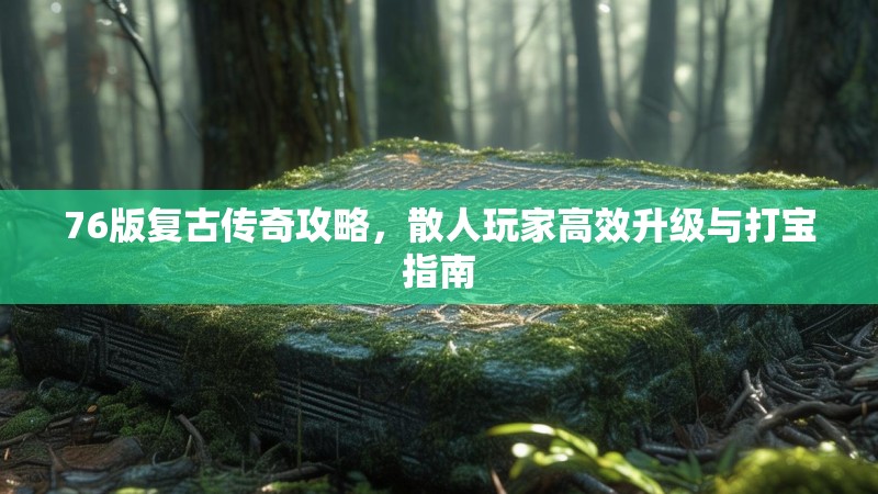 76版复古传奇攻略，散人玩家高效升级与打宝指南