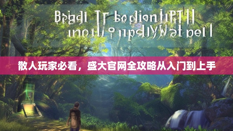 散人玩家必看，盛大官网全攻略从入门到上手