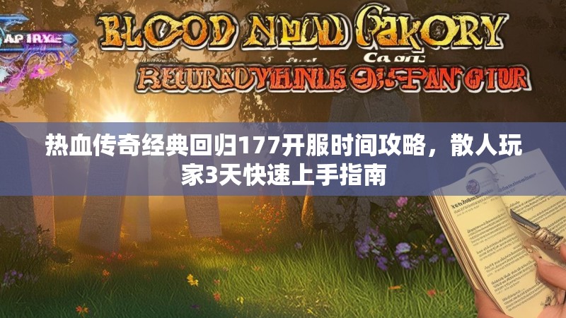 热血传奇经典回归177开服时间攻略,散人玩家3天快速上手指南