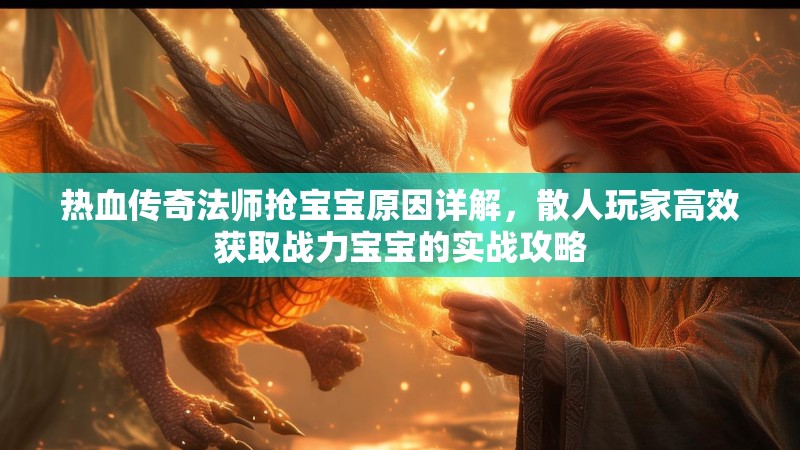 热血传奇法师抢宝宝原因详解，散人玩家高效获取战力宝宝的实战攻略