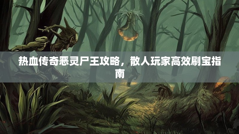 热血传奇恶灵尸王攻略，散人玩家高效刷宝指南