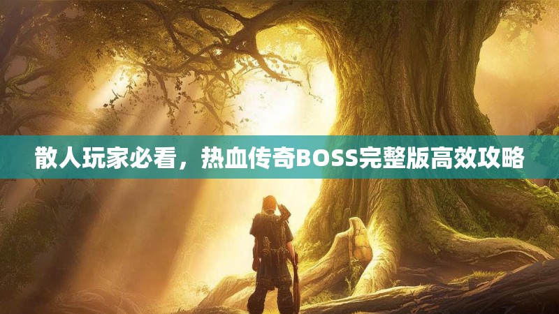 散人玩家必看，热血传奇BOSS完整版高效攻略