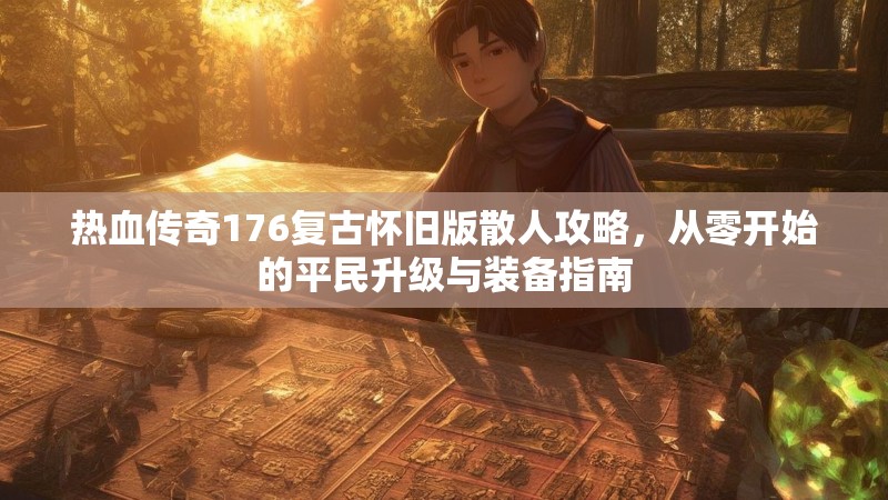热血传奇176复古怀旧版散人攻略，从零开始的平民升级与装备指南