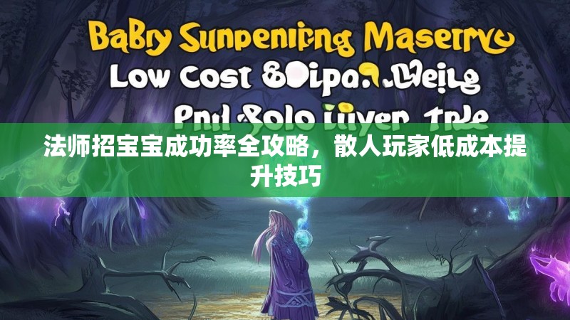 法师招宝宝成功率全攻略，散人玩家低成本提升技巧