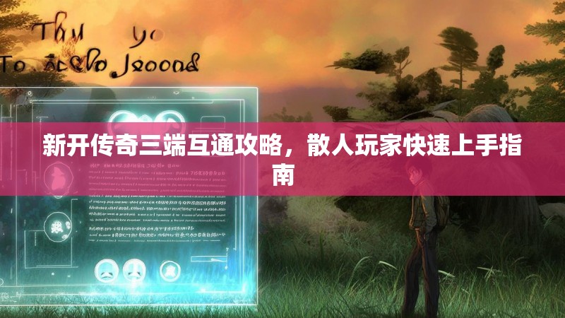 新开传奇三端互通攻略，散人玩家快速上手指南