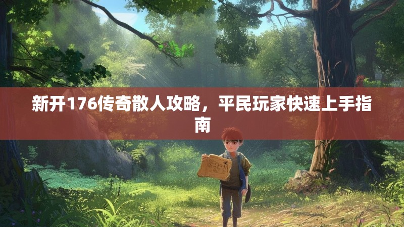 新开176传奇散人攻略，平民玩家快速上手指南