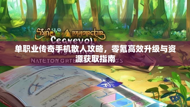 单职业传奇手机散人攻略,零氪高效升级与资源获取指南