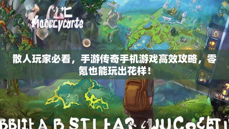 散人玩家必看，手游传奇手机游戏高效攻略，零氪也能玩出花样！