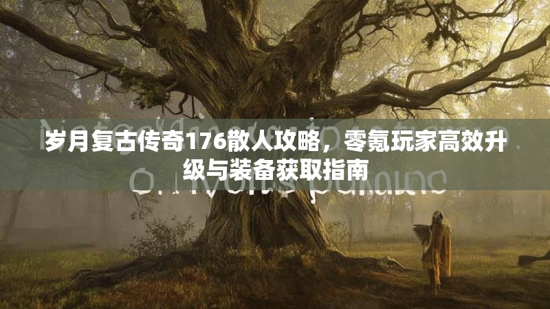岁月复古传奇176散人攻略，零氪玩家高效升级与装备获取指南