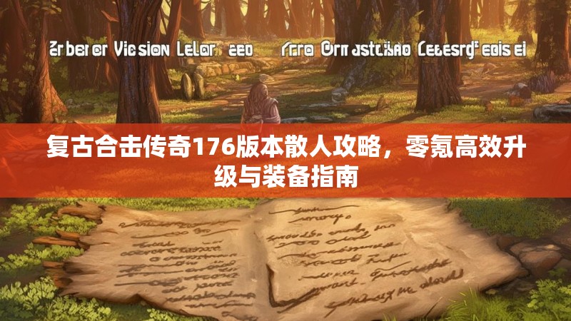 复古合击传奇176版本散人攻略，零氪高效升级与装备指南