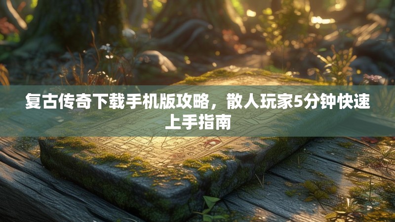 复古传奇下载手机版攻略，散人玩家5分钟快速上手指南