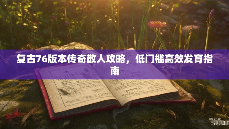 复古76版本传奇散人攻略，低门槛高效发育指南