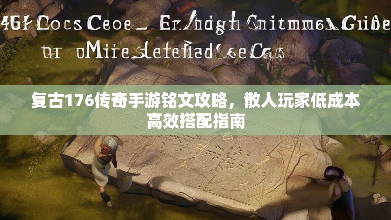 复古176传奇手游铭文攻略，散人玩家低成本高效搭配指南
