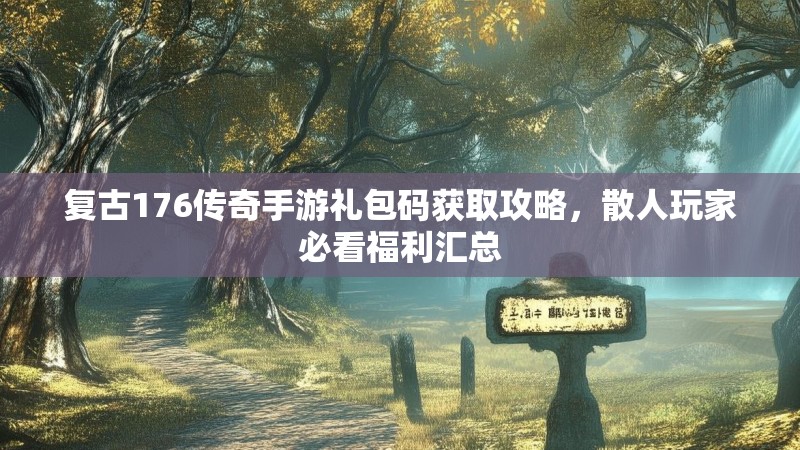 复古176传奇手游礼包码获取攻略，散人玩家必看福利汇总