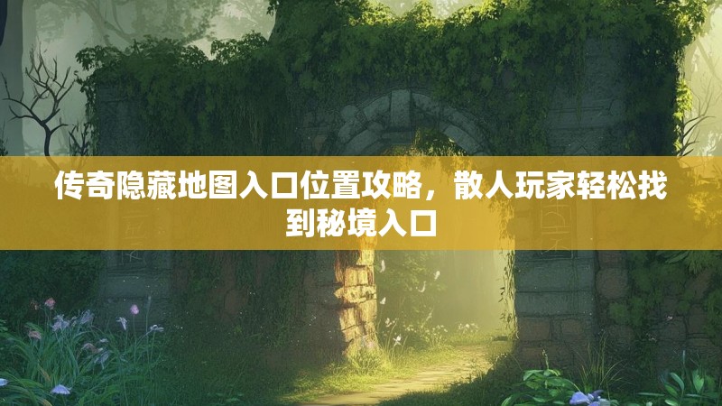传奇隐藏地图入口位置攻略，散人玩家轻松找到秘境入口