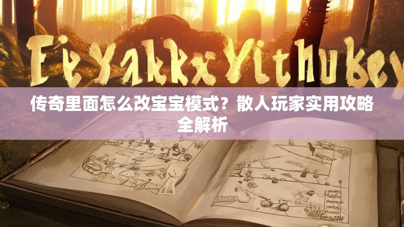 传奇里面怎么改宝宝模式？散人玩家实用攻略全解析