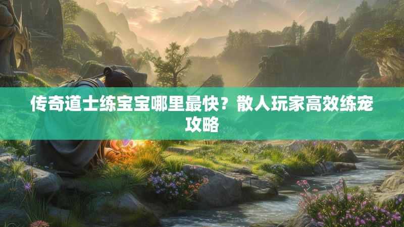 传奇道士练宝宝哪里最快?散人玩家高效练宠攻略