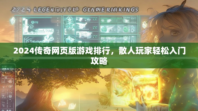 2024传奇网页版游戏排行，散人玩家轻松入门攻略