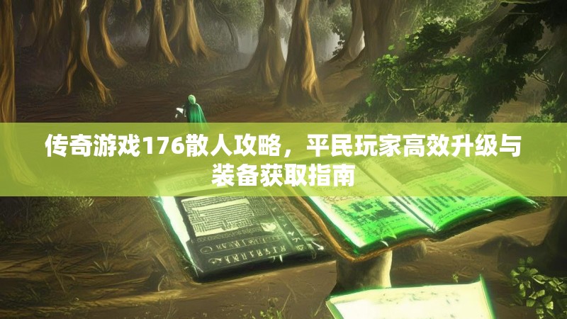 传奇游戏176散人攻略,平民玩家高效升级与装备获取指南