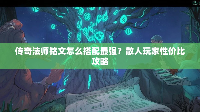 传奇法师铭文怎么搭配最强？散人玩家性价比攻略
