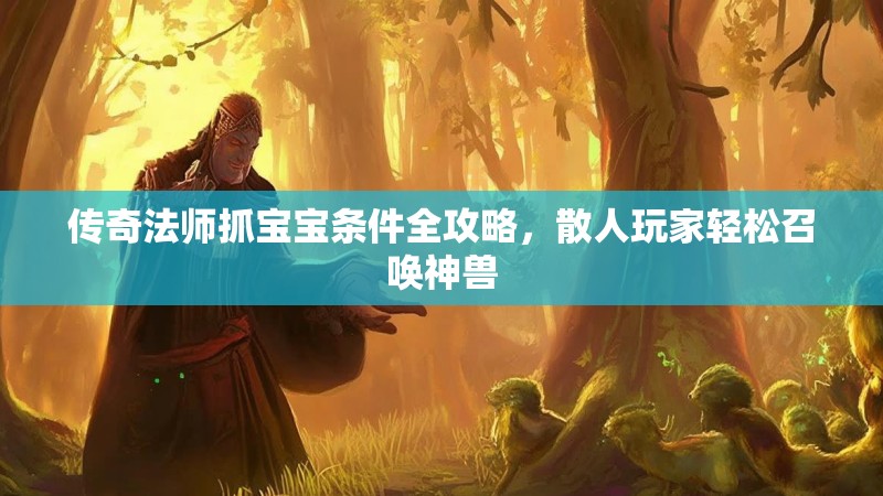 传奇法师抓宝宝条件全攻略,散人玩家轻松召唤神兽