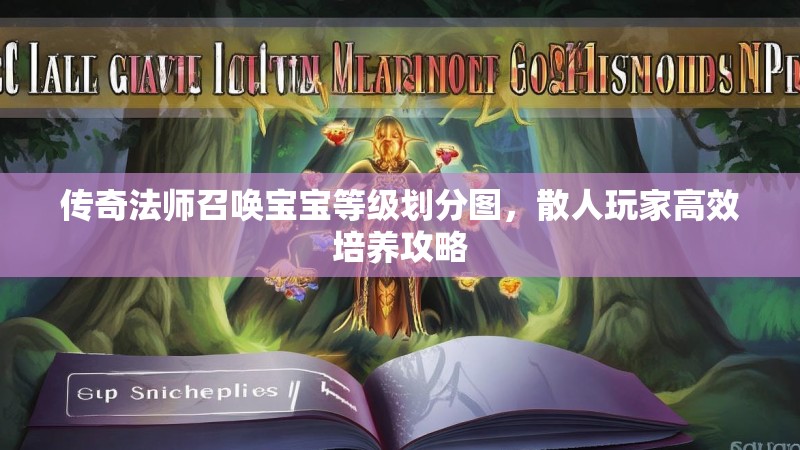传奇法师召唤宝宝等级划分图，散人玩家高效培养攻略