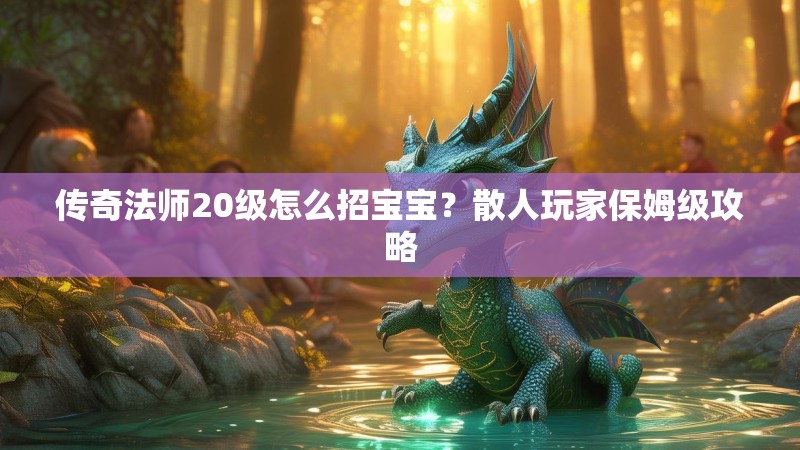 传奇法师20级怎么招宝宝？散人玩家保姆级攻略