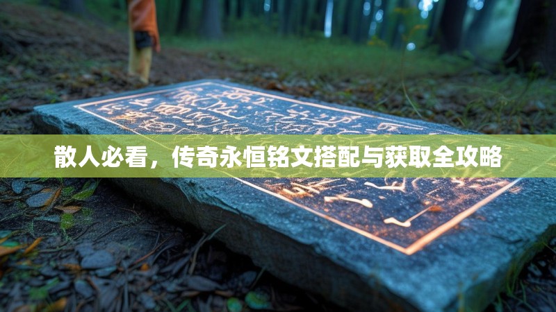 散人必看，传奇永恒铭文搭配与获取全攻略