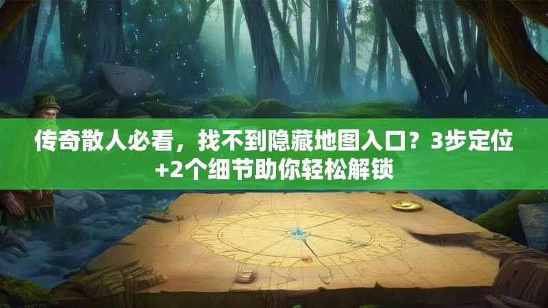 传奇散人必看，找不到隐藏地图入口？3步定位+2个细节助你轻松解锁