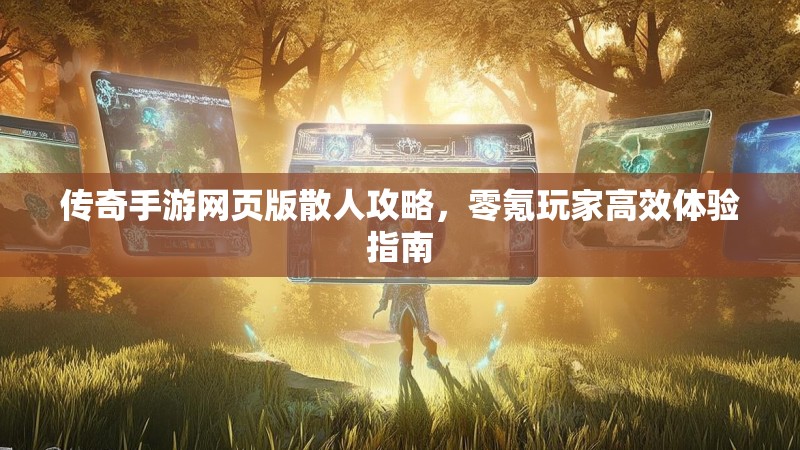 传奇手游网页版散人攻略，零氪玩家高效体验指南
