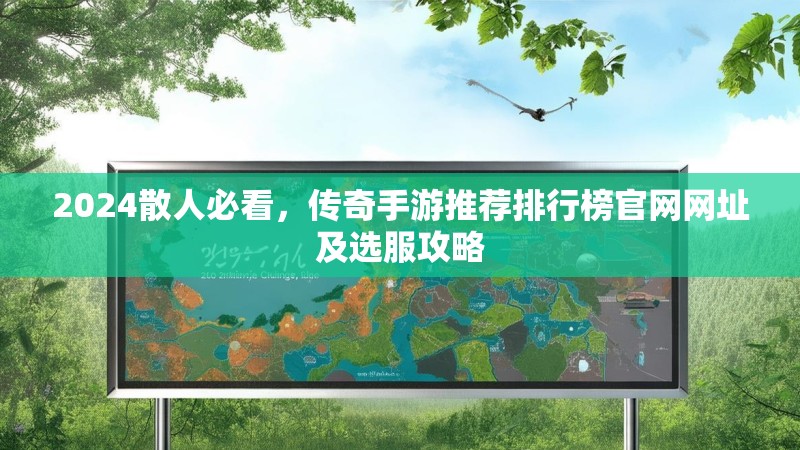 2024散人必看，传奇手游推荐排行榜官网网址及选服攻略