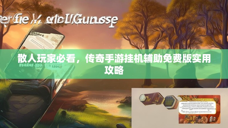散人玩家必看,传奇手游挂机辅助免费版实用攻略