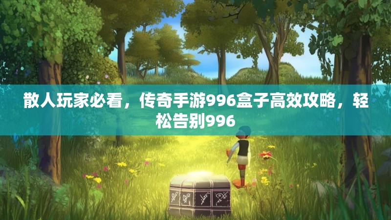 散人玩家必看，传奇手游996盒子高效攻略，轻松告别996