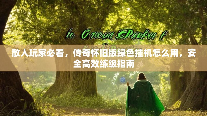 散人玩家必看，传奇怀旧版绿色挂机怎么用，安全高效练级指南