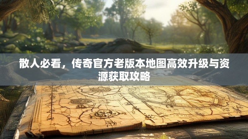 散人必看，传奇官方老版本地图高效升级与资源获取攻略