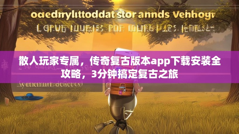 散人玩家专属，传奇复古版本app下载安装全攻略，3分钟搞定复古之旅