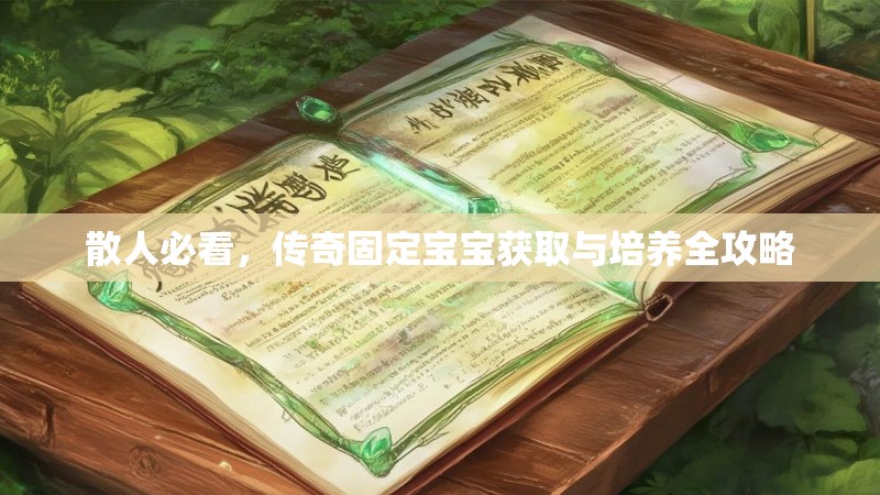 散人必看,传奇固定宝宝获取与培养全攻略
