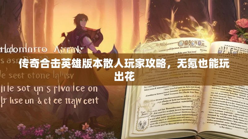 传奇合击英雄版本散人玩家攻略,无氪也能玩出花