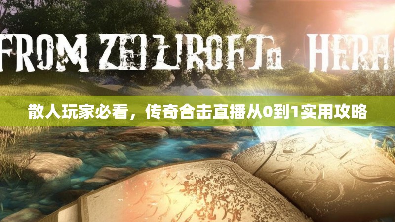 散人玩家必看，传奇合击直播从0到1实用攻略