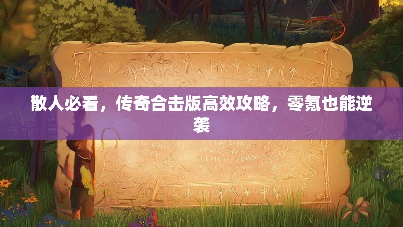 散人必看,传奇合击版高效攻略,零氪也能逆袭