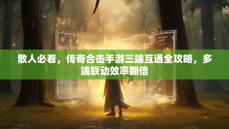 散人必看，传奇合击手游三端互通全攻略，多端联动效率翻倍