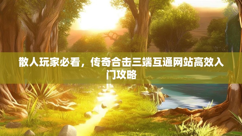 散人玩家必看，传奇合击三端互通网站高效入门攻略